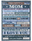 Personalized Daughter To Mom Today Is A Good Day To Have A Great Day, I Love You Custom Name Fleece Blanket Great Customized Gifts For Family Birthday Christmas Thanksgiving Anniversary