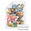 Read Everyday Lead A Better Life Sherpa Fleece Blanket Great Customized Blanket Gifts For Birthday Christmas Thanksgiving