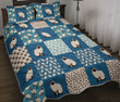 Siamese Cat Pattern Quilt Bed Set