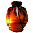 Sunset At Hawaii Beach 3D All Over Print Hoodie, Or Zip-up Hoodie