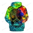 Multicolor Skull 3D All Over Print Hoodie, Or Zip-up Hoodie