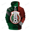 Mexico Soccer Fan 3D All Over Print Hoodie, Or Zip-up Hoodie