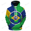 Brazil World Cup 3D All Over Print Hoodie, Or Zip-up Hoodie