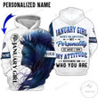 Personalized Custom Name January Girl Make No Mistake Lion 3d All Over Print Hoodie, Or Zip-up Hoodie