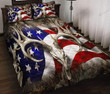 Hunting American Flag Quilt Bedding Set