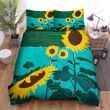Sunflower Art Design Bed Sheets Spread  Duvet Cover Bedding Sets