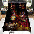 Halloween Clown With The Burning Candle Bed Sheets Spread Duvet Cover Bedding Sets