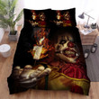 Halloween Clown With The Burning Candle Bed Sheets Spread Duvet Cover Bedding Sets