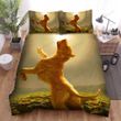 Sunflower Sun Happy Pitbull Dog Bed Sheets Spread  Duvet Cover Bedding Sets