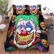 Halloween Cartoon Clown With A Knife Through His Head Bed Sheets Spread Duvet Cover Bedding Sets