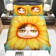 Sunflower Cat Cute Art Bed Sheets Spread  Duvet Cover Bedding Sets