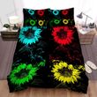 Sunflower Black Green Blue Red Yellow Bed Sheets Spread  Duvet Cover Bedding Sets