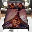 Scarecrow, Halloween, On His Hat Art Bed Sheets Spread Duvet Cover Bedding Sets