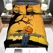 Scarecrow, Halloween, Standing On The Shoulder Bed Sheets Spread Duvet Cover Bedding Sets