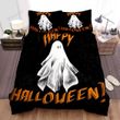 Happy Halloween With Spooky Ghost Bed Sheets Spread Duvet Cover Bedding Sets