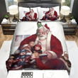 Santa Claus Playing With Super Heroes Bed Sheets Spread Duvet Cover Bedding Sets