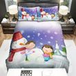Fun Of Kids With Snowman Bed Sheets Spread Duvet Cover Bedding Sets