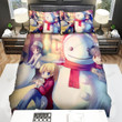 Our Picture With Snowman Bed Sheets Spread Duvet Cover Bedding Sets
