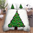 Red Ball And Purple Ball On Christmas Tree Bed Sheets Spread Duvet Cover Bedding Sets