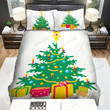 Put Candles On Christmas Tree Branches Bed Sheets Spread Duvet Cover Bedding Sets