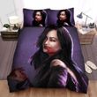 Halloween Bloody Vampire Girl Portrait Bed Sheets Spread Duvet Cover Bedding Sets