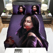 Halloween Bloody Vampire Girl Portrait Bed Sheets Spread Duvet Cover Bedding Sets