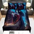 Halloween Vampire Lady Doing A Magic Ritual Bed Sheets Spread Duvet Cover Bedding Sets