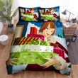 The Christmas Tree Outside Her House Bed Sheets Spread Duvet Cover Bedding Sets