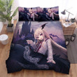 Halloween Anime Vampire Girl Bed Sheets Spread Duvet Cover Bedding Sets