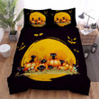 Halloween Black Kitties And Eyes In The Dark Bed Sheets Spread Duvet Cover Bedding Sets