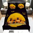 Halloween Black Kitties And Eyes In The Dark Bed Sheets Spread Duvet Cover Bedding Sets
