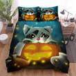 Halloween Cat & Toilet Paper Rolls Bed Sheets Spread Duvet Cover Bedding Sets