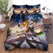 Halloween, Witch, Sitting On His Back Bed Sheets Spread Duvet Cover Bedding Sets