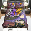 Halloween, Witch, Delightful Smile Bed Sheets Spread Duvet Cover Bedding Sets
