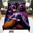 Halloween, Witch,  Shy Girl And Pumpkin Bed Sheets Spread Duvet Cover Bedding Sets