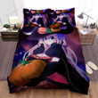 Halloween, Witch,  Shy Girl And Pumpkin Bed Sheets Spread Duvet Cover Bedding Sets