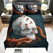 Halloween Skull And Red Snakes Bed Sheets Spread Duvet Cover Bedding Sets