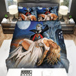 Halloween Vampire Count Dracula And His Death Wife Bed Sheets Spread Duvet Cover Bedding Sets