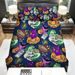Halloween Cartoon Skull And Things Pattern Bed Sheets Spread Duvet Cover Bedding Sets