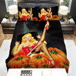 Halloween, Witch, In The Red Shoes Bed Sheets Spread Duvet Cover Bedding Sets