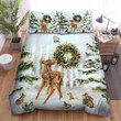 Christmas Tree And Nice Animals Bed Sheets Spread Duvet Cover Bedding Sets