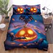 Halloween, Bat, All Around The Pumpkin Art Bed Sheets Spread Duvet Cover Bedding Sets