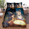 Halloween, Witch, Cooking Their Soup Artwork Bed Sheets Spread Duvet Cover Bedding Sets