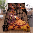 Halloween, Witch, Yummy Lollipop Art Bed Sheets Spread Duvet Cover Bedding Sets