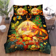 The Beautiful Castle And Christmas Tree Bed Sheets Spread Duvet Cover Bedding Sets