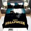 Halloween, Bat, Happy And Scary Halloween Bed Sheets Spread Duvet Cover Bedding Sets
