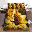 Sunflower Close-Up Art Painting Bed Sheets Spread  Duvet Cover Bedding Sets