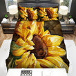 Sunflower Close-Up Art Painting Bed Sheets Spread  Duvet Cover Bedding Sets