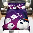 Halloween Funny Little Ghosts Boo The Big Ghost Bed Sheets Spread Duvet Cover Bedding Sets
