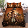 Scarecrow, Halloween, Sad Scarecrow Bed Sheets Spread Duvet Cover Bedding Sets